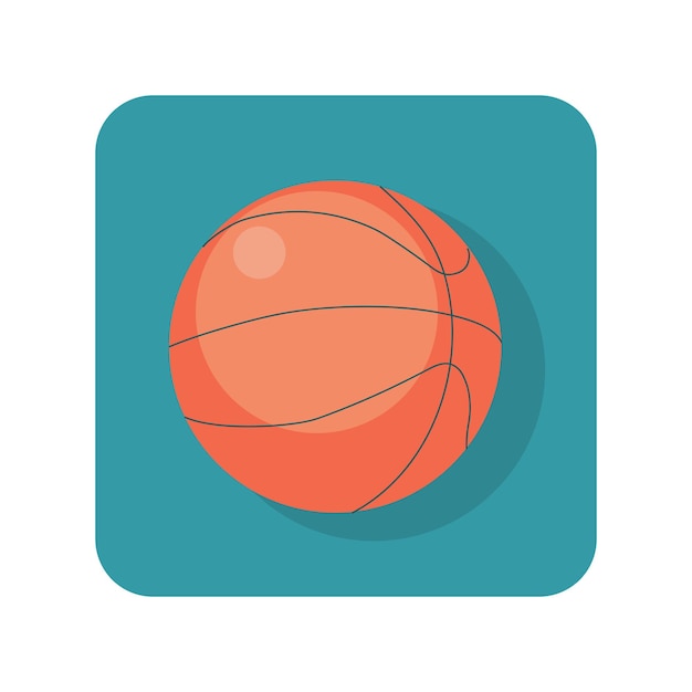 Abstracte basketbalbal van het knooppictogram op witte achtergrond Vectorillustratie