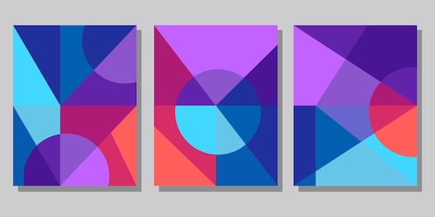 Abstracte Bauhaus geometrische patroon achtergrond vector cirkel