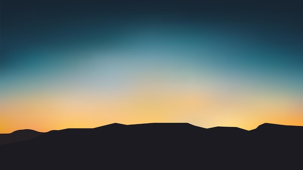Vector abstracte berg silhouet landschap afbeelding achtergrond