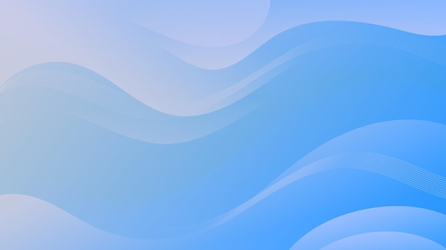 Abstracte blauw-witte achtergrond met golvende vormen Geschikt voor website flyers posters