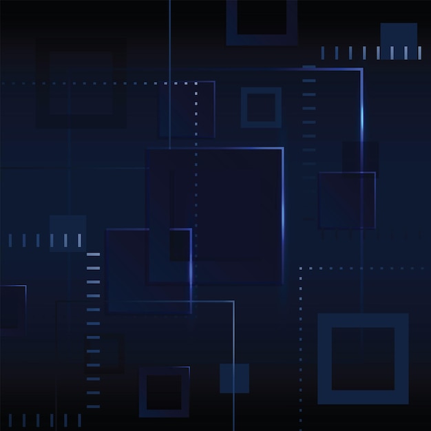 Abstracte blauwe 3D rechthoekige achtergrond