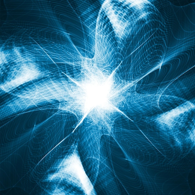 Vector abstracte blauwe achtergrond futuristische golvende illustratie