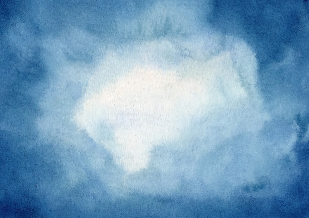 Vector abstracte blauwe aquarel achtergrond