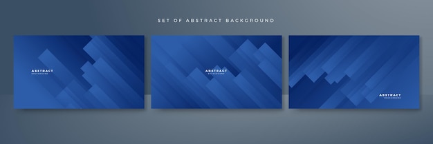 Abstracte blauwe banner geometrische vormen lichte zilveren technologieachtergrond vector Moderne diagonale presentatieachtergrond