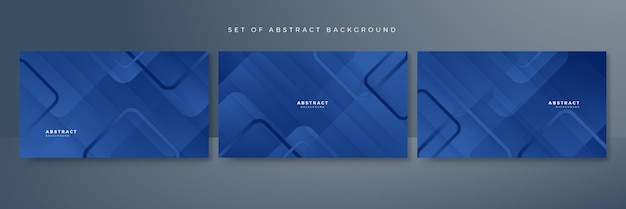 Abstracte blauwe banner geometrische vormen vector technische achtergrond voor ontwerp brochure website flyer Geometrische blauwe rode banner geometrische vormen behang voor poster presentatie bestemmingspagina