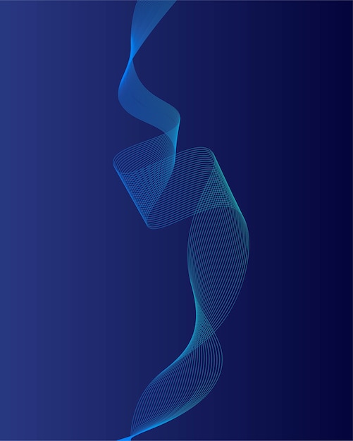 Abstracte blauwe digitale equalizer, vector van geluidsgolf