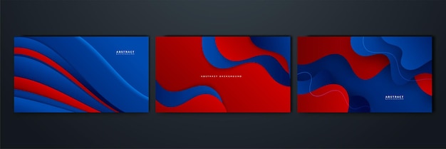 Abstracte blauwe en rode achtergrond