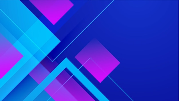 Abstracte blauwe en roze achtergrond met geometrische dynamische vormen en snelheidsbewegingsvormen