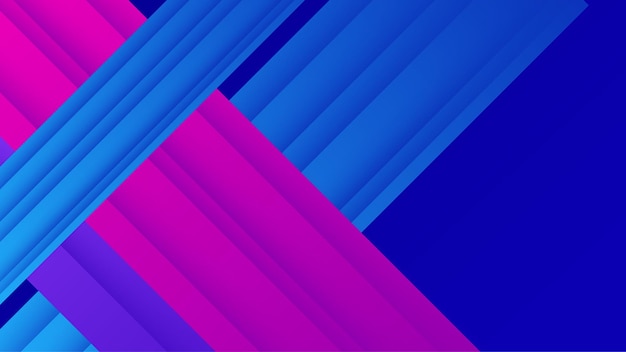 Abstracte blauwe en roze achtergrond met kleurovergang met geometrische dynamische vormen en sportsnelheid bewegingselement Ontwerp voor technische achtergrond hitech sport