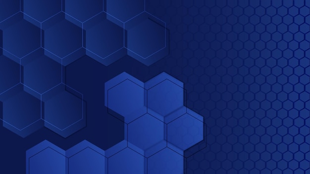 Abstracte blauwe en zwarte geometrische vormen achtergrond Vector abstract grafisch ontwerp banner patroon presentatie achtergrond websjabloon