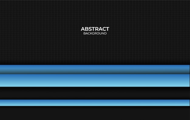 Abstracte blauwe en zwarte stijl