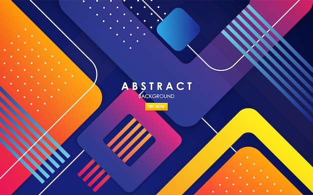 Abstracte blauwe gele en paarse gradiënten kleur achtergrond overlappende lagen