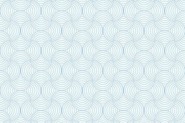 Abstracte blauwe golf naadloze patroon geometrische sjabloon achtergrond decoratie behang ontwerp