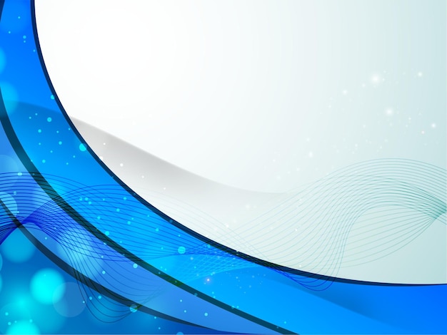 Abstracte blauwe golf