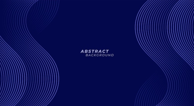 Abstracte blauwe golvende lijnen achtergrond van bedrijfsbanner