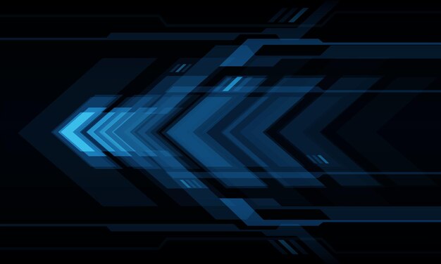 Abstracte blauwe pijl snelheid technologie dynamische geometrische ontwerp moderne futuristische creatieve vector