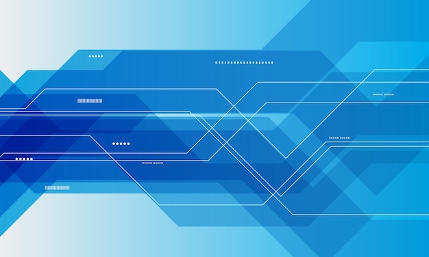 Abstracte blauwe technologie communicatie concept achtergrond