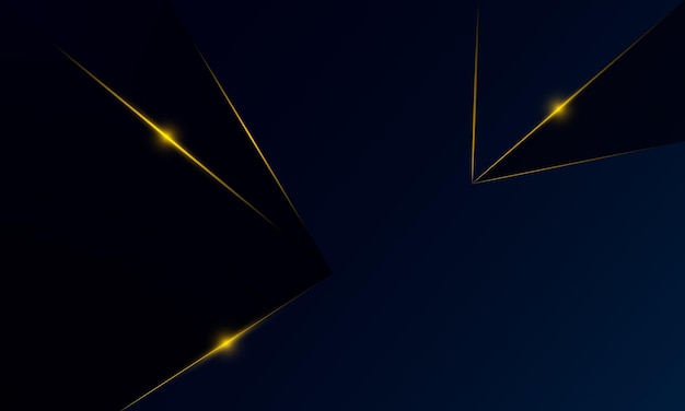 Abstracte blauwe veelhoek driehoeken vorm patroon achtergrond met verlichting effect luxe stijl.