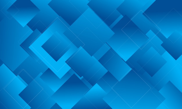 Vector abstracte blauwe vierkante achtergrond, abstracte geometrische vormachtergrond