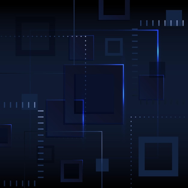 Abstracte blauwe vierkanten achtergrond