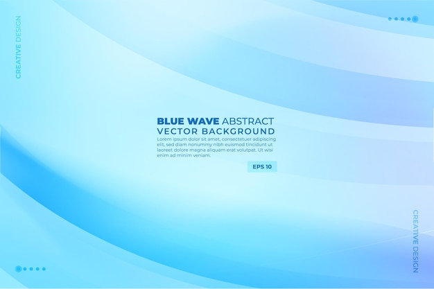 Abstracte blauwe vloeiende golf achtergrond