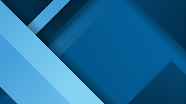 Abstracte blauwe vormen achtergrond met lijn vierkant en moderne technologie geometrisch patroon Vector abstract grafisch ontwerp banner patroon presentatie achtergrond web sjabloon