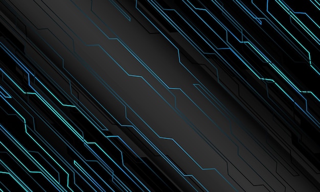 Abstracte blauwe zwarte cyber geometrische witte futuristische ontwerp moderne technologie achtergrondvector