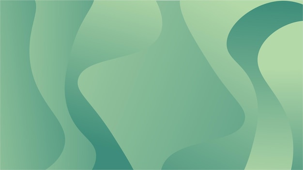 Abstracte blauwgroene en paarse gladde vloeiende golflijnen op een witte achtergrond Dynamische geluidsgolf