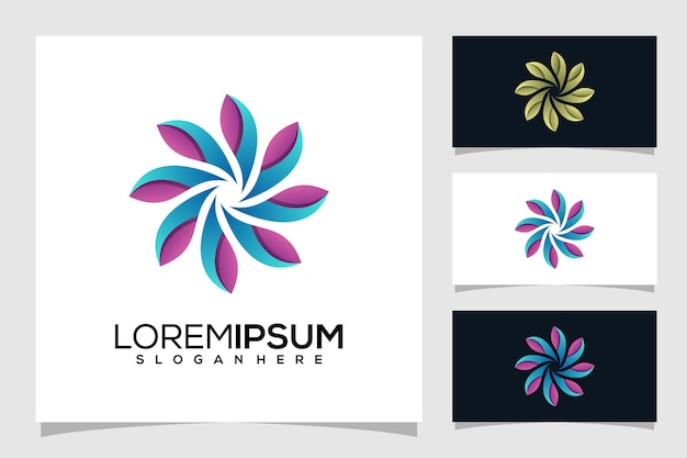 Abstracte bloem logo