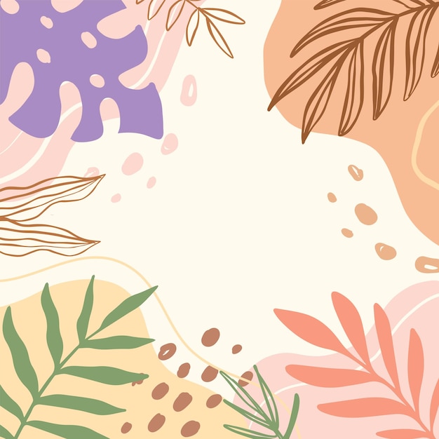 Abstracte bloemen achtergrond met pastelkleur