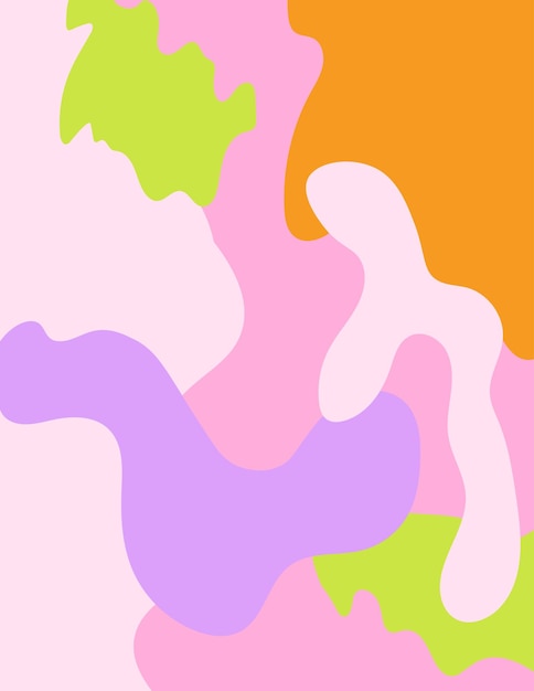 Vector abstracte bochtige achtergrond met kleurrijke vormen