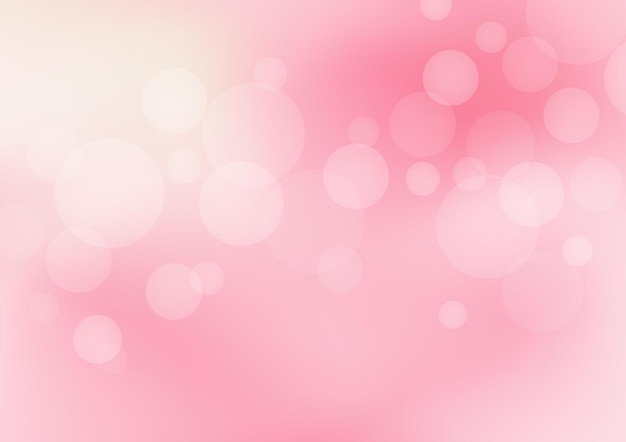 Abstracte bokeh licht en wazig roze gradiënt achtergrond vector illustratie