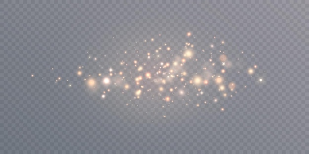 Abstracte bokehlichten geïsoleerd op transparante achtergrond voor Kerstmis en Nieuwjaar illustraties