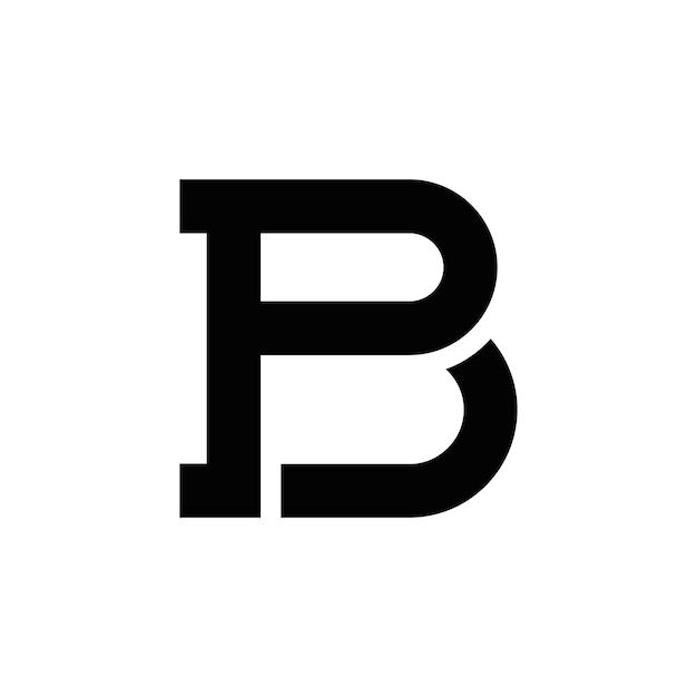 Abstracte BP PB initialen, vector logo ontwerp, monogram, pictogram voor zaken, sjabloon, eenvoudig, elegant