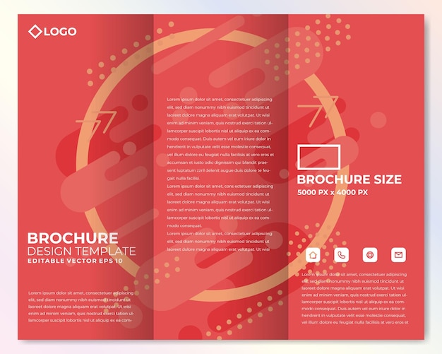 Vector abstracte brochure ontwerp sjabloon vector