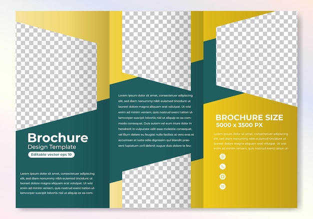 Abstracte brochure ontwerp sjabloon vector