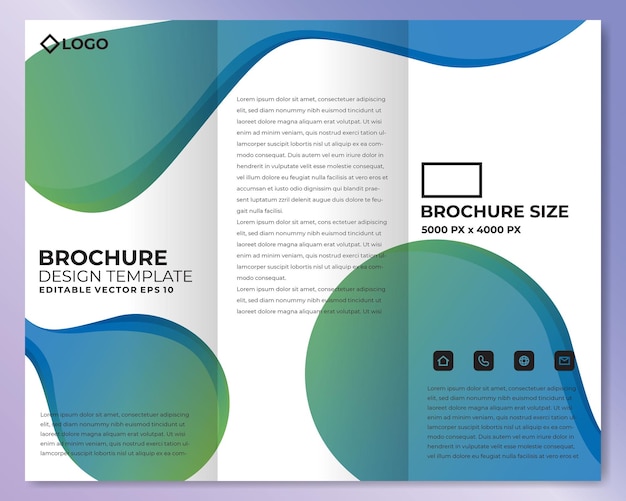 Vector abstracte brochure ontwerp sjabloon vector