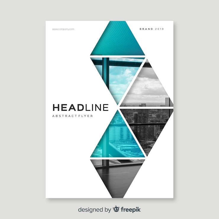 Vector abstracte brochure sjabloon