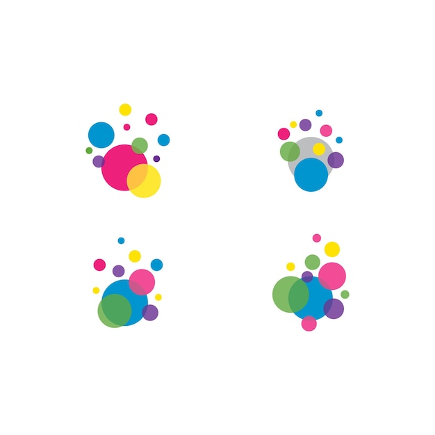 Abstracte bubbels vector symbool pictogram illustratie