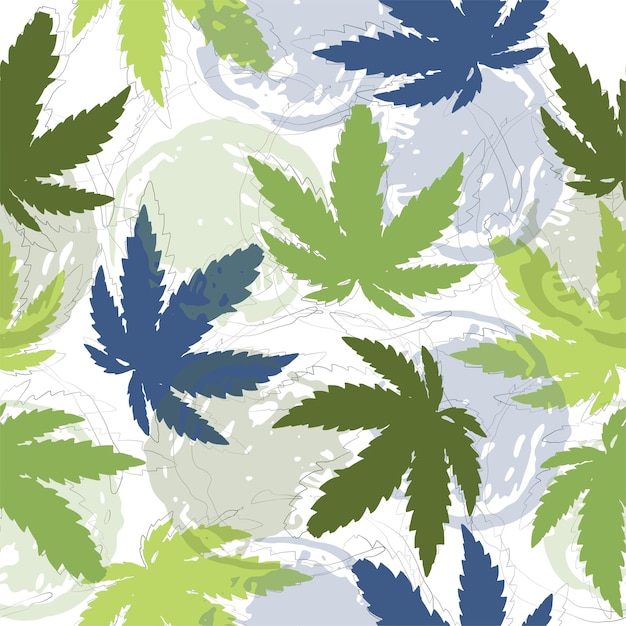 Abstracte cannabis marihuana patroon achtergrond