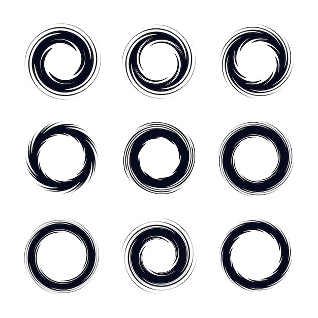 Abstracte circulaire Vector Set