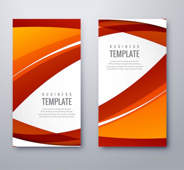 Abstracte coloful golvende banners geplaatst vectorillustratie