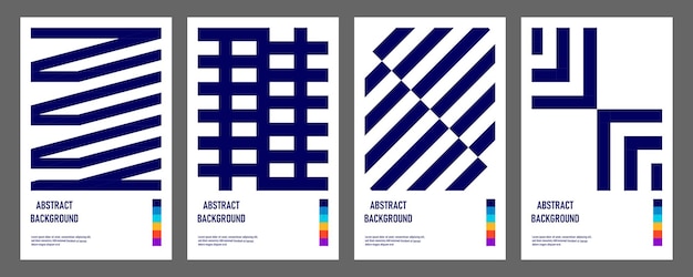 Abstracte covercollectie