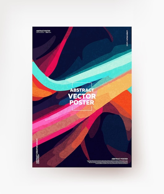 Abstracte, creatieve, neonachtergrond. Voor posters, flyers, banners, covers. Vector.