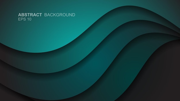 Abstracte curven die zich overlappen op de achtergrond Luxueus en elegant ontwerp Vectorillustratie