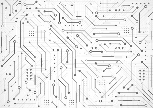 Abstracte digitale achtergrond met technologie printplaat textuur Elektronische moederbord illustratie Communicatie en engineering concept Vectorillustratie