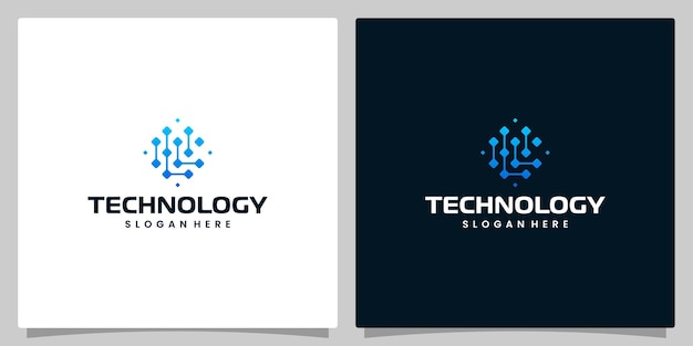 Abstracte digitale technologie logo ontwerpsjabloon met beginletter L grafisch ontwerp illustratie Symbool voor tech internet systeem Kunstmatige intelligentie en computer