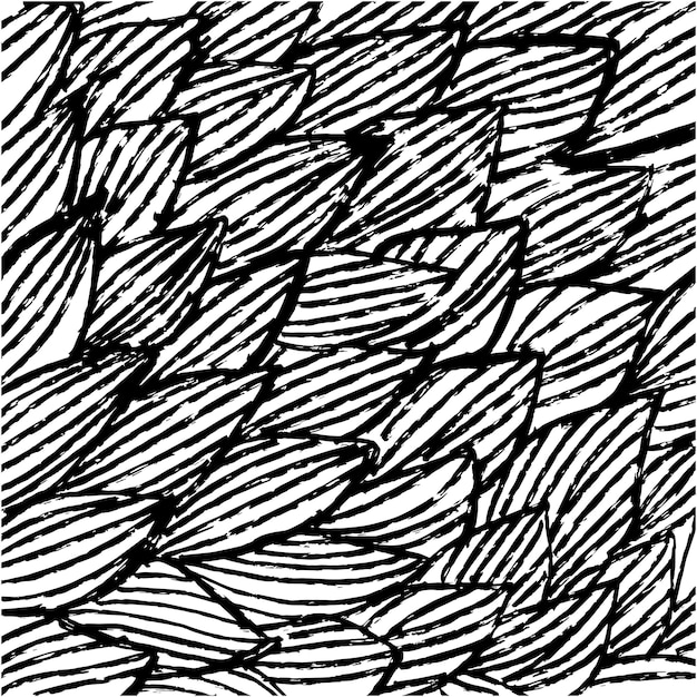 Abstracte doodle ontwerpt handtekening illustratie