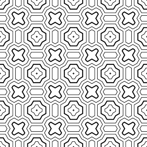 Abstracte dunne lijn naadloos patroon. Lineaire sier geometrische achtergrond. Inpakpapier.