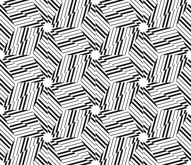 Abstracte dunne lijn naadloos patroon. Lineaire sier geometrische achtergrond. Inpakpapier.